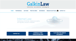 Desktop Screenshot of galkinlaw.com