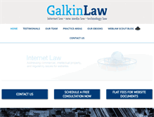 Tablet Screenshot of galkinlaw.com